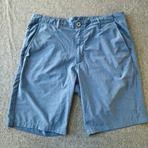 Dixxon Live Fast Forever Blue Heather Hybrid Shorts Size 34 Skater Punk Summer